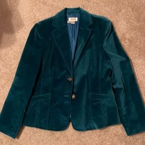 Teal Suede Blazer